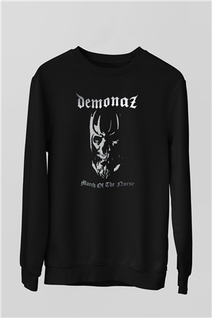 Demonaz Siyah Unisex Sweatshirt