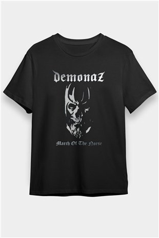 Demonaz Siyah Unisex Tişört T-Shirt - TişörtFabrikası