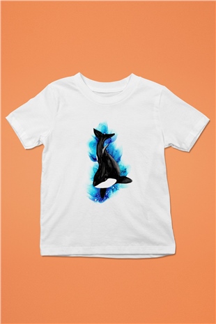 Deniz canlıları Beyaz Unisex Çocuk Tişört