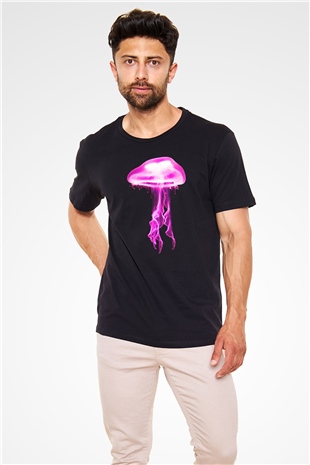 Deniz canlıları Siyah Unisex Tişört T-Shirt - TişörtFabrikası