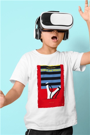 Dennis the Menace Beyaz Unisex Çocuk Tişört