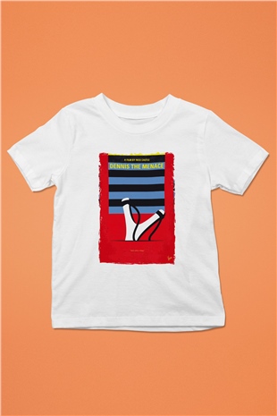 Dennis the Menace Beyaz Unisex Çocuk Tişört