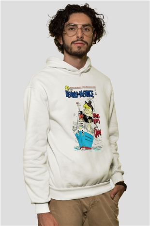Dennis the Menace Beyaz Unisex Hoodie