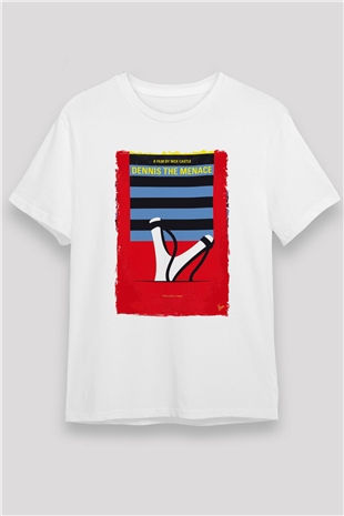 Dennis the Menace Beyaz Unisex Tişört T-Shirt