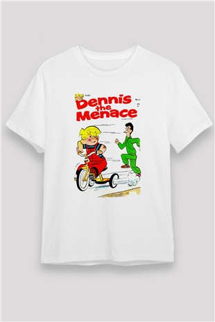 Dennis the Menace Beyaz Unisex Tişört T-Shirt