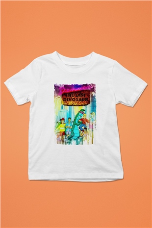 Denver, the Last Dinosaur Beyaz Unisex  Çocuk Tişört