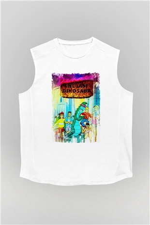 Denver, the Last Dinosaur Beyaz Unisex  Kolsuz Tişört