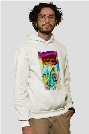 Denver, the Last Dinosaur Beyaz Unisex Hoodie