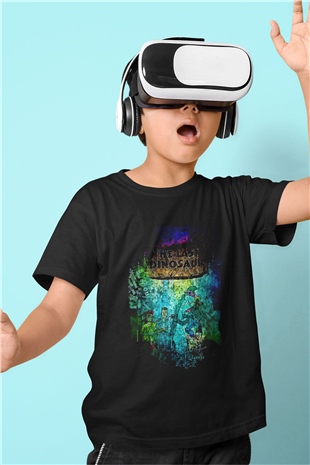 Denver, the Last Dinosaur Siyah Unisex  Çocuk Tişört
