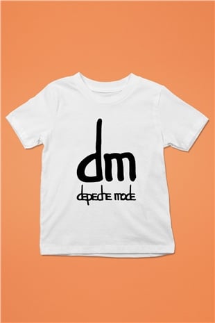 Depeche Mode Baskılı Beyaz Unisex Çocuk Tişört