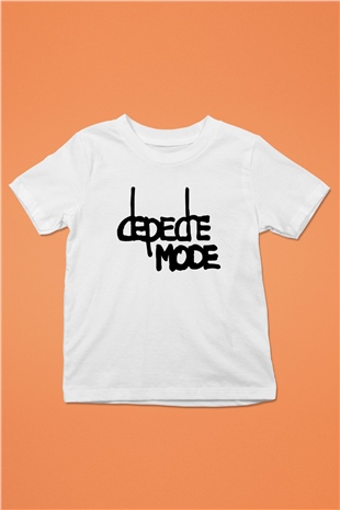 Depeche Mode Baskılı Beyaz Unisex Çocuk Tişört