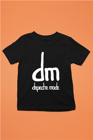 Depeche Mode Baskılı Siyah Unisex Çocuk Tişört