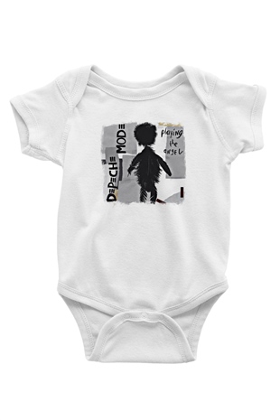 Depeche Mode Baskılı Unisex Beyaz Bebek Body - Zıbın