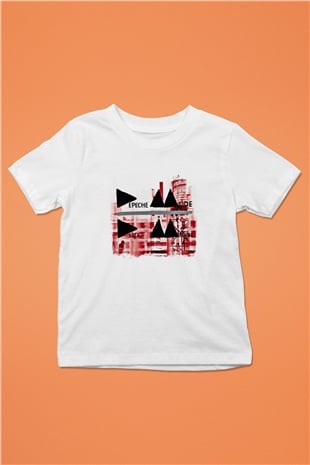 Depeche Mode Baskılı Unisex Beyaz Çocuk Tişört
