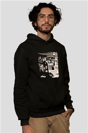 Depeche Mode Baskılı Unisex Siyah Hoodie