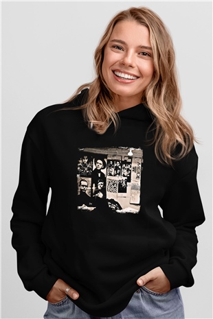 Depeche Mode Baskılı Unisex Siyah Hoodie