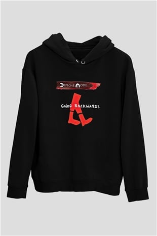 Depeche Mode Baskılı Unisex Siyah Hoodie
