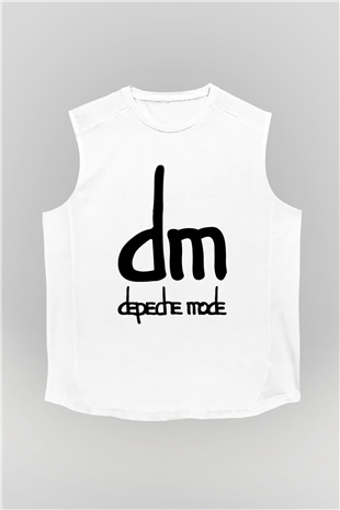 Depeche Mode Beyaz Unisex Kolsuz Tişört