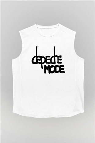Depeche Mode Beyaz Unisex Kolsuz Tişört