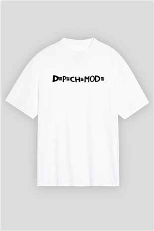 Depeche Mode Beyaz Unisex Oversize Tişört T-Shirt