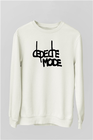Depeche Mode Beyaz Unisex Sweatshirt