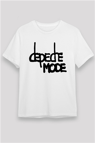 Depeche Mode Beyaz Unisex Tişört T-Shirt - TişörtFabrikası