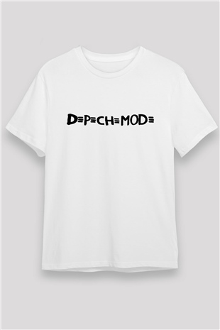 Depeche Mode Beyaz Unisex Tişört T-Shirt - TişörtFabrikası
