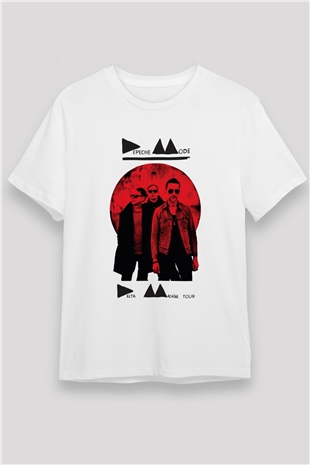 Depeche Mode Beyaz Unisex Tişört T-Shirt - TişörtFabrikası