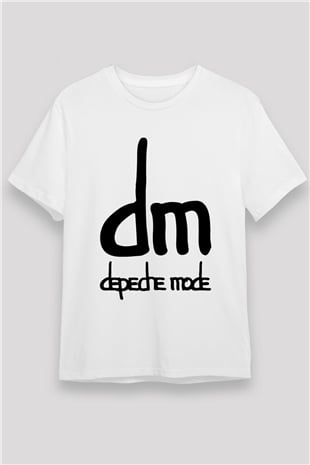 Depeche Mode Beyaz Unisex Tişört T-Shirt - TişörtFabrikası