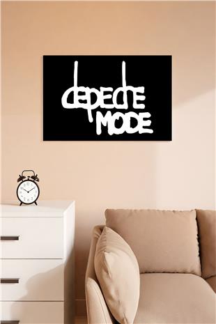 Depeche Mode Desenli Ahşap Mdf Tablo 40 cm x 60 cm
