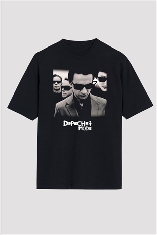 Depeche Mode Siyah Unisex Oversize Tişört T-Shirt