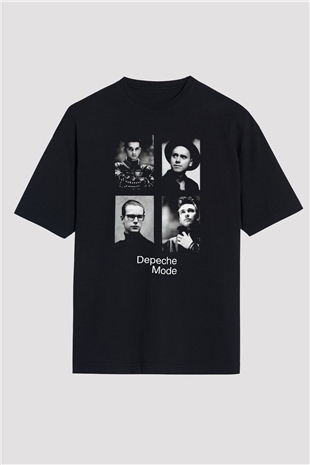 Depeche Mode Siyah Unisex Oversize Tişört T-Shirt