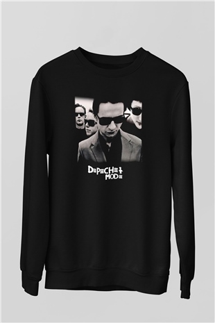Depeche Mode Siyah Unisex Sweatshirt