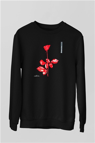 Depeche Mode Siyah Unisex Sweatshirt