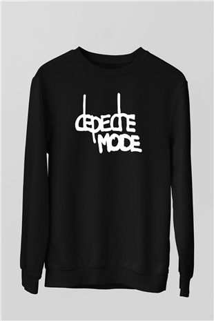 Depeche Mode Siyah Unisex Sweatshirt