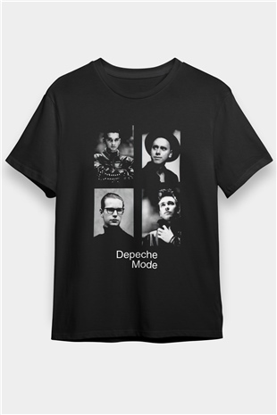 Depeche Mode Siyah Unisex Tişört T-Shirt - TişörtFabrikası