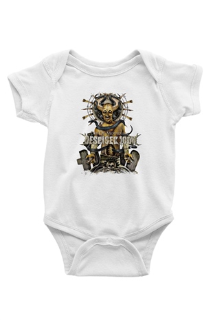 Despised Icon Baskılı Unisex Beyaz Bebek Body - Zıbın