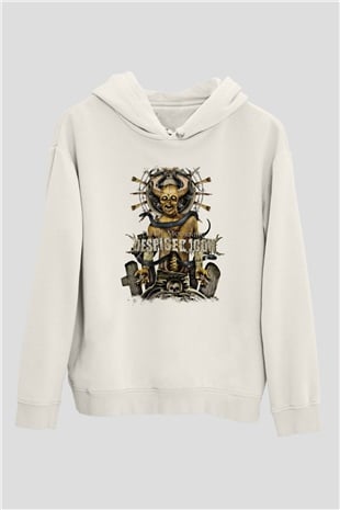 Despised Icon Baskılı Unisex Beyaz Hoodie