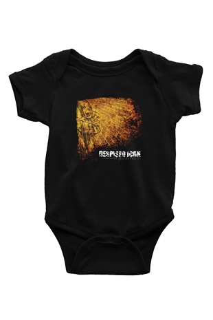 Despised Icon Baskılı Unisex Siyah Bebek Body - Zıbın