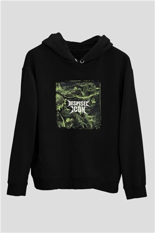Despised Icon Baskılı Unisex Siyah Hoodie