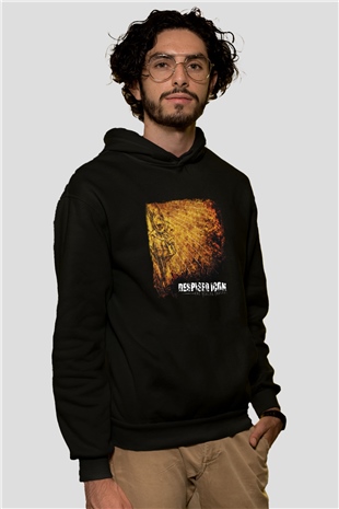 Despised Icon Baskılı Unisex Siyah Hoodie