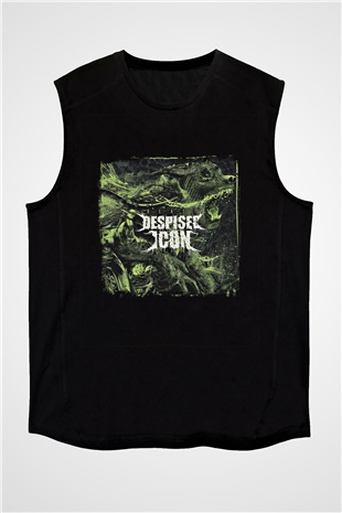 Despised Icon Baskılı Unisex Siyah Kolsuz Tişört