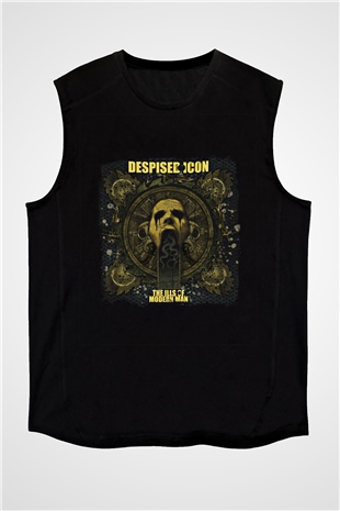 Despised Icon Baskılı Unisex Siyah Kolsuz Tişört