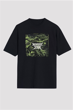 Despised Icon Baskılı Unisex Siyah Oversize Tişört