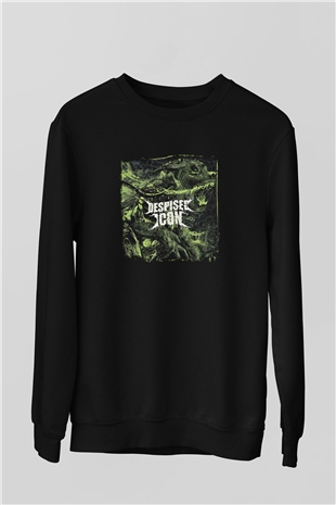 Despised Icon Baskılı Unisex Siyah Sweatshirt
