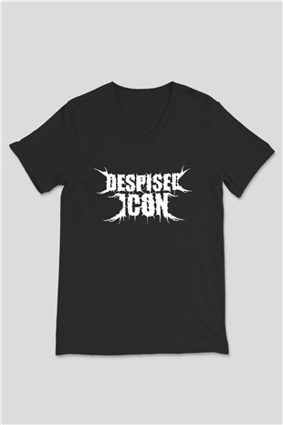 Despised Icon Siyah Unisex V Yaka Tişört T-Shirt