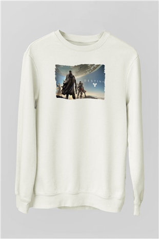 Destiny: Rise of Iron Beyaz Unisex Sweatshirt