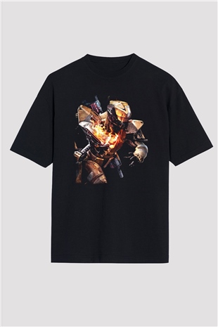 Destiny: Rise of Iron Siyah Unisex Oversize Tişört T-Shirt