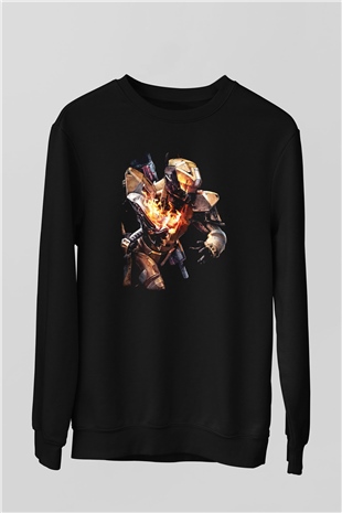 Destiny: Rise of Iron Siyah Unisex Sweatshirt