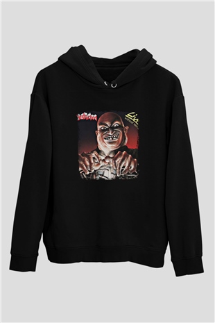 Destruction Baskılı Unisex Siyah Hoodie